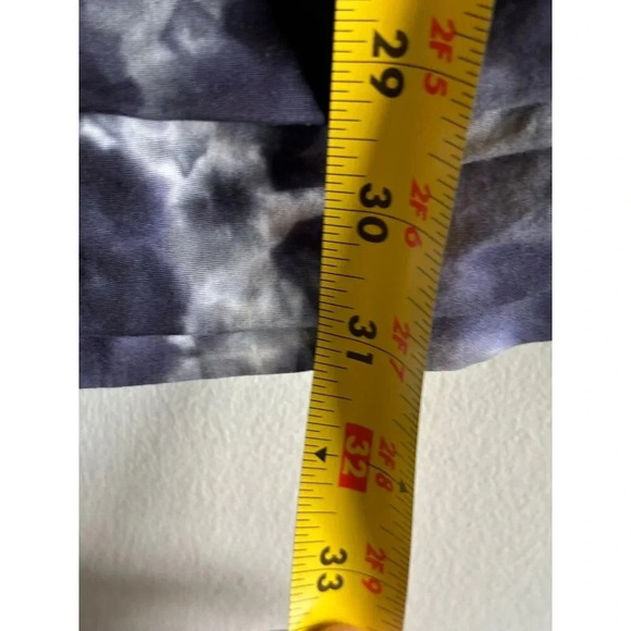 XCVI Art to Wear Asymmetrical Cotton Blend Dress Tie Dye Blue Gray White Sz XS/S - Picture 4 of 7